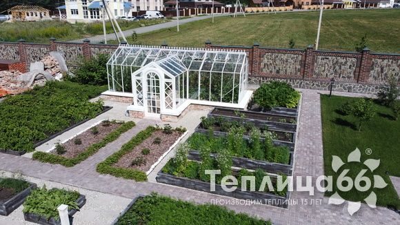 Индивидуальная теплица Ботаник в белом цвете!