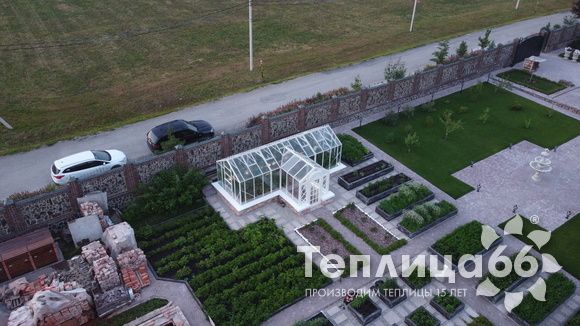 Индивидуальная теплица Ботаник в белом цвете!