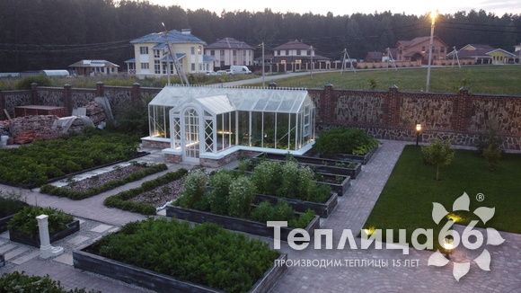 Индивидуальная теплица Ботаник в белом цвете!