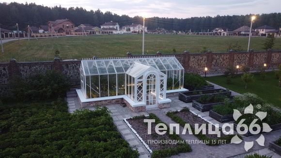 Индивидуальная теплица Ботаник в белом цвете!