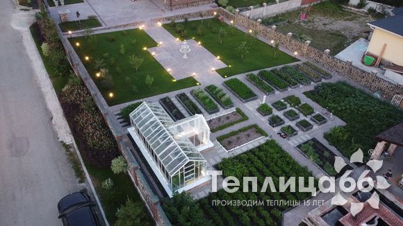 Индивидуальная теплица Ботаник в белом цвете!