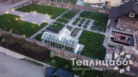 Индивидуальная теплица Ботаник в белом цвете!