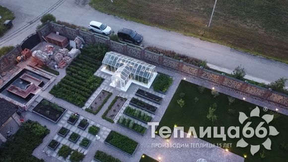Индивидуальная теплица Ботаник в белом цвете!