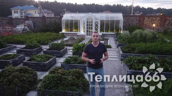 Индивидуальная теплица Ботаник в белом цвете!