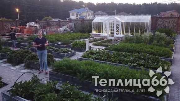 Индивидуальная теплица Ботаник в белом цвете!