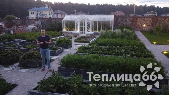 Индивидуальная теплица Ботаник в белом цвете!