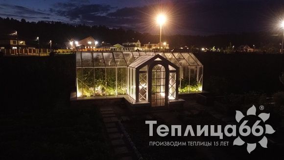 Индивидуальная теплица Ботаник в белом цвете!