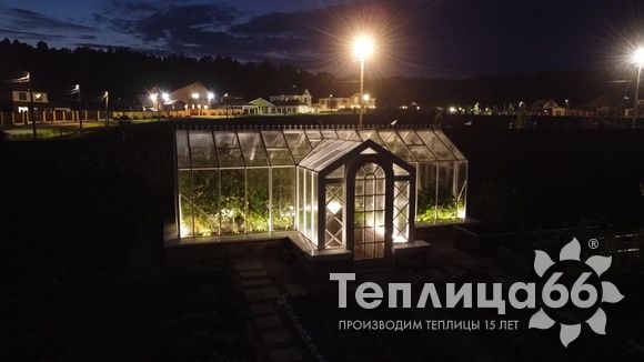 Индивидуальная теплица Ботаник в белом цвете!