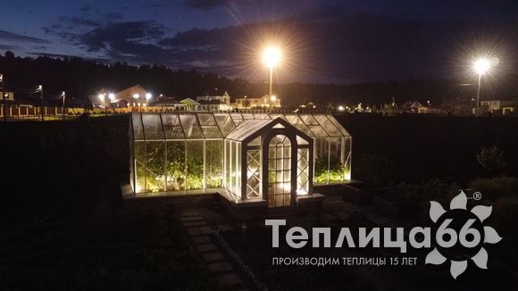 Индивидуальная теплица Ботаник в белом цвете!