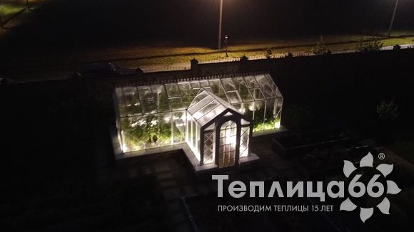 Индивидуальная теплица Ботаник в белом цвете!