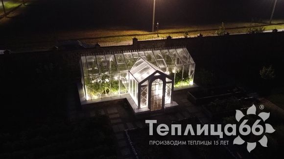 Индивидуальная теплица Ботаник в белом цвете!