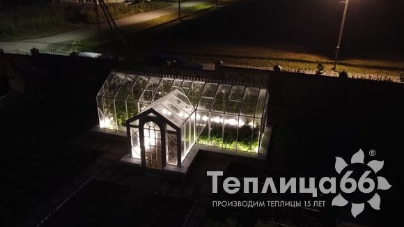 Индивидуальная теплица Ботаник в белом цвете!