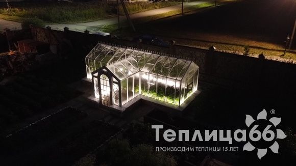 Индивидуальная теплица Ботаник в белом цвете!