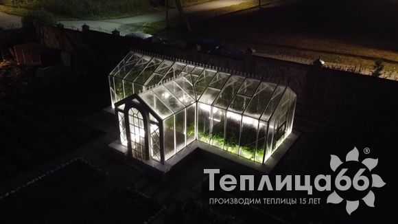 Индивидуальная теплица Ботаник в белом цвете!