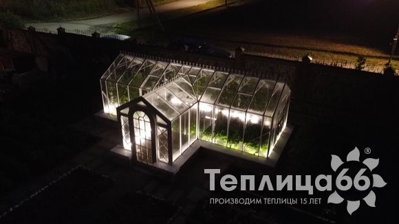 Индивидуальная теплица Ботаник в белом цвете!