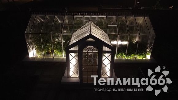 Индивидуальная теплица Ботаник в белом цвете!