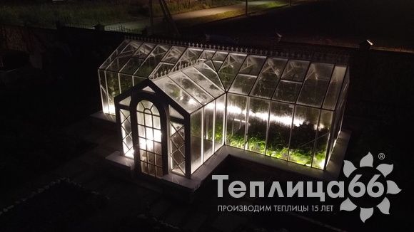 Индивидуальная теплица Ботаник в белом цвете!