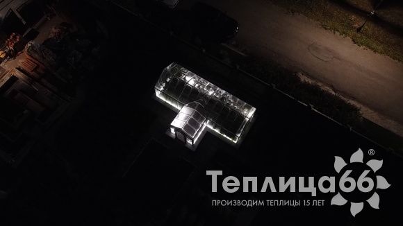 Индивидуальная теплица Ботаник в белом цвете!