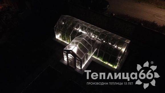 Индивидуальная теплица Ботаник в белом цвете!