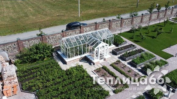 Индивидуальная теплица Ботаник в белом цвете!
