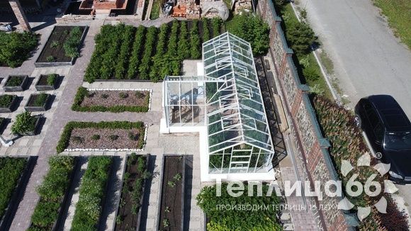 Индивидуальная теплица Ботаник в белом цвете!