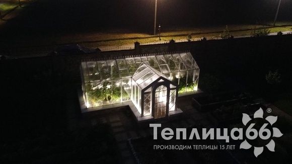 Индивидуальная теплица Ботаник в белом цвете!
