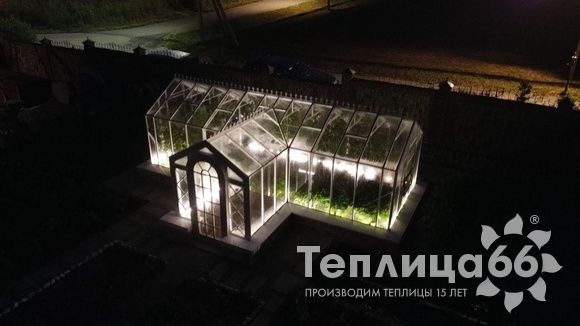 Индивидуальная теплица Ботаник в белом цвете!
