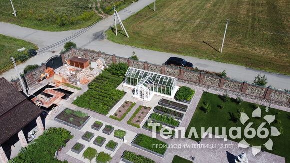 Индивидуальная теплица Ботаник в белом цвете!
