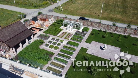 Индивидуальная теплица Ботаник в белом цвете!