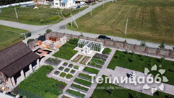 Индивидуальная теплица Ботаник в белом цвете!