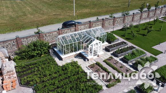 Индивидуальная теплица Ботаник в белом цвете!