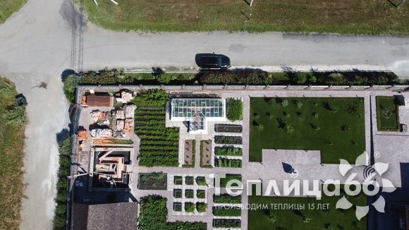 Индивидуальная теплица Ботаник в белом цвете!
