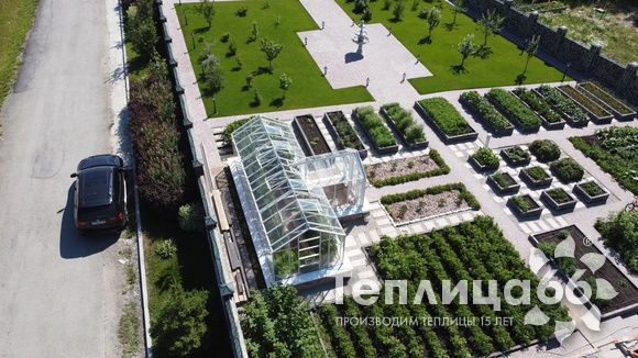 Индивидуальная теплица Ботаник в белом цвете!