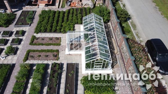 Индивидуальная теплица Ботаник в белом цвете!