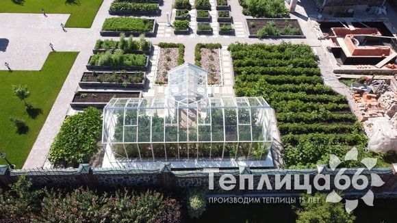 Индивидуальная теплица Ботаник в белом цвете!